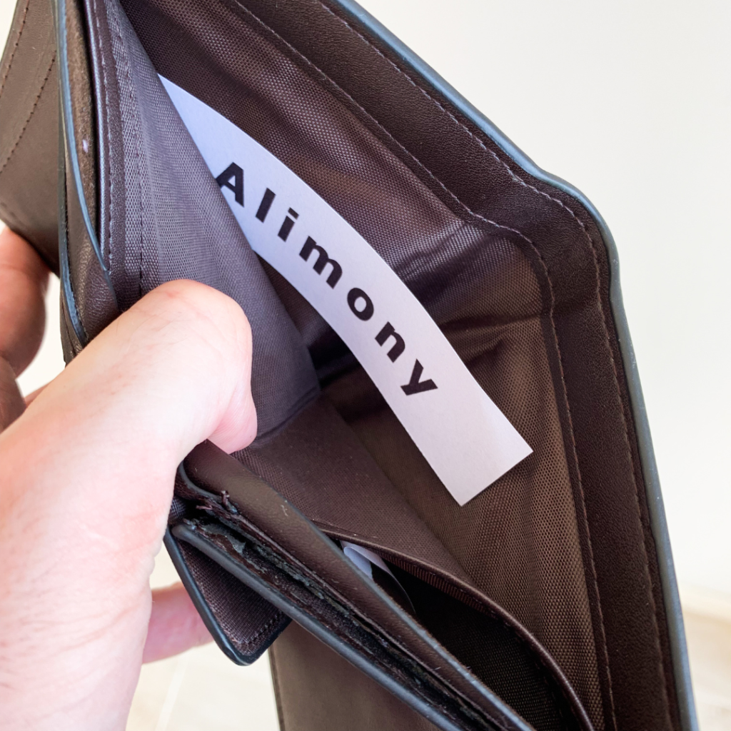 empty wallet because of alimony payments in Massachusetts