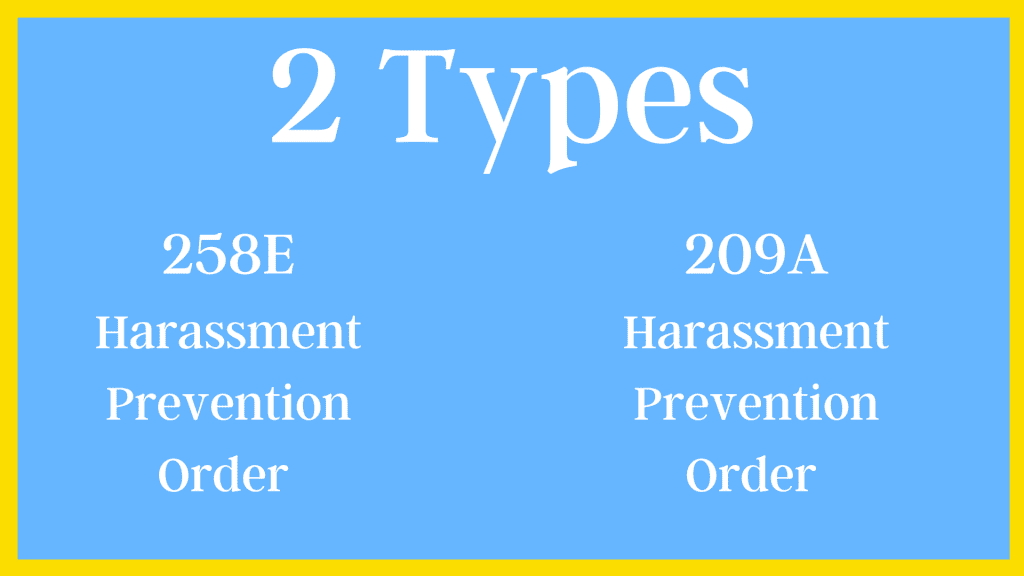 2 types of massachusetts restraining orders