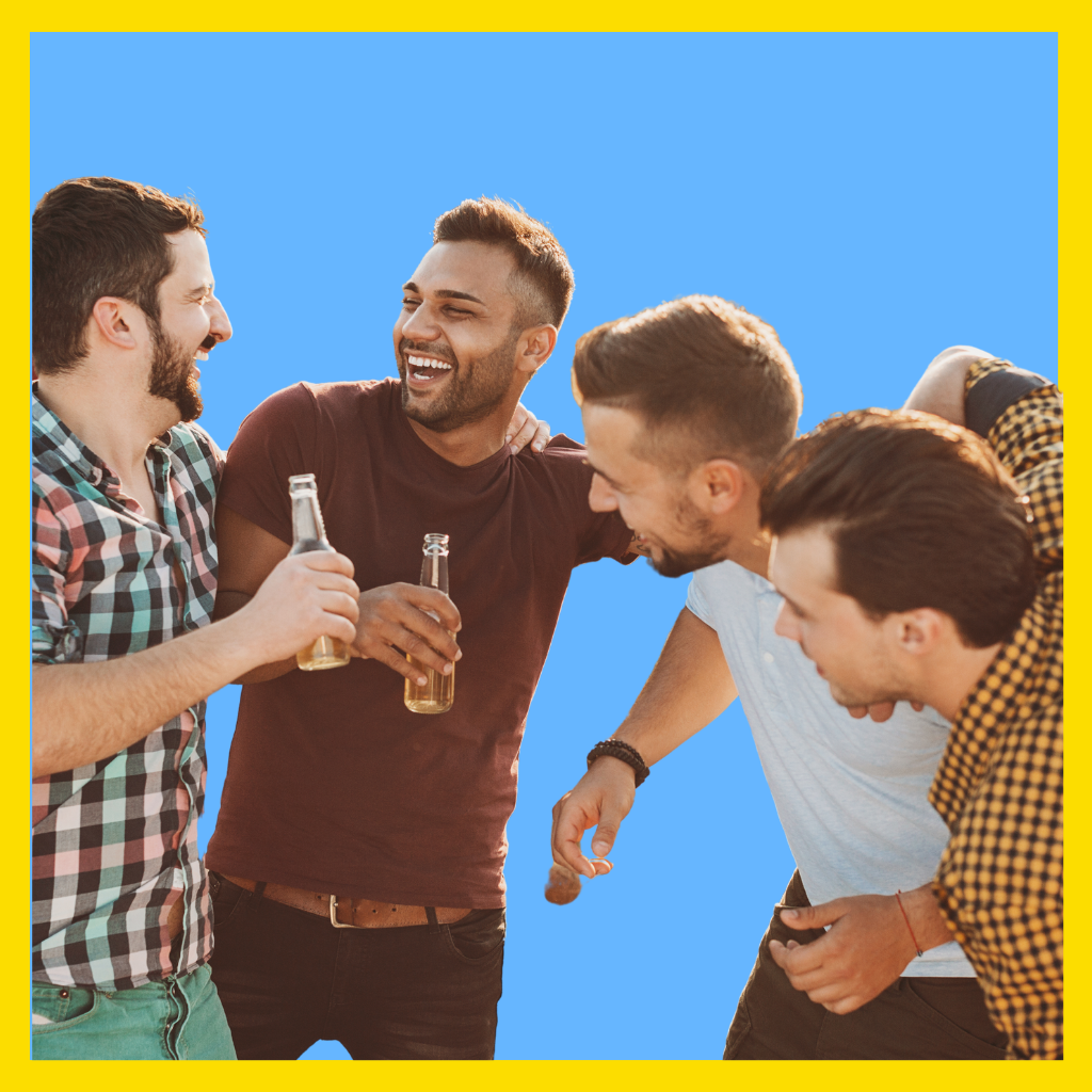 4 men drinking, being loud and disturbing the peace in Massachusetts.