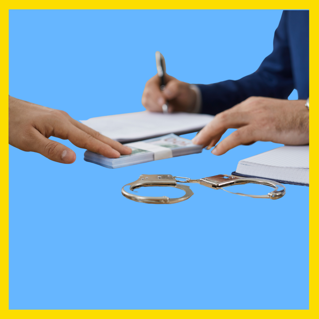 Massachusetts man paying bail money to be released from custody.