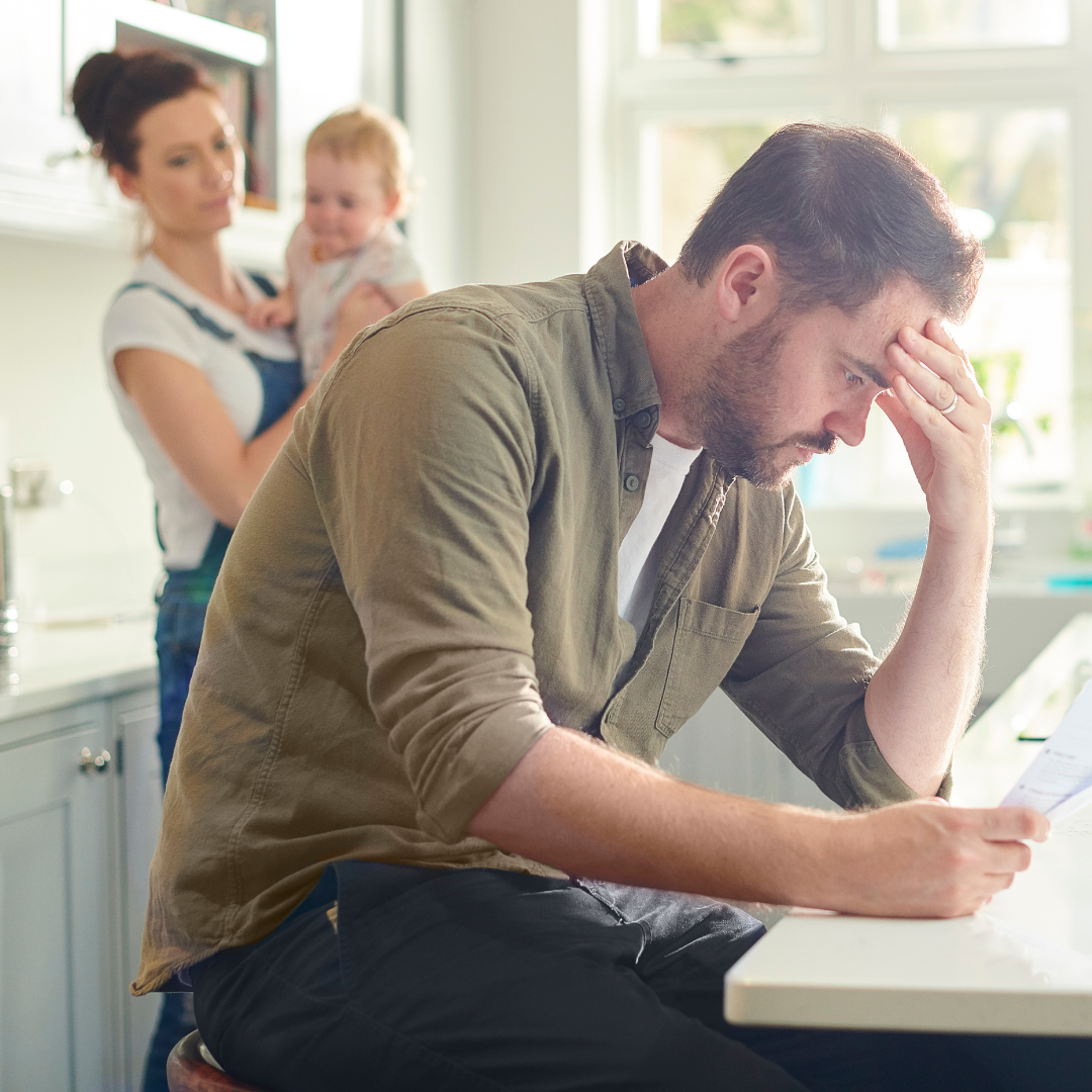 Man looking at wife's debt in a Massachusetts divorce