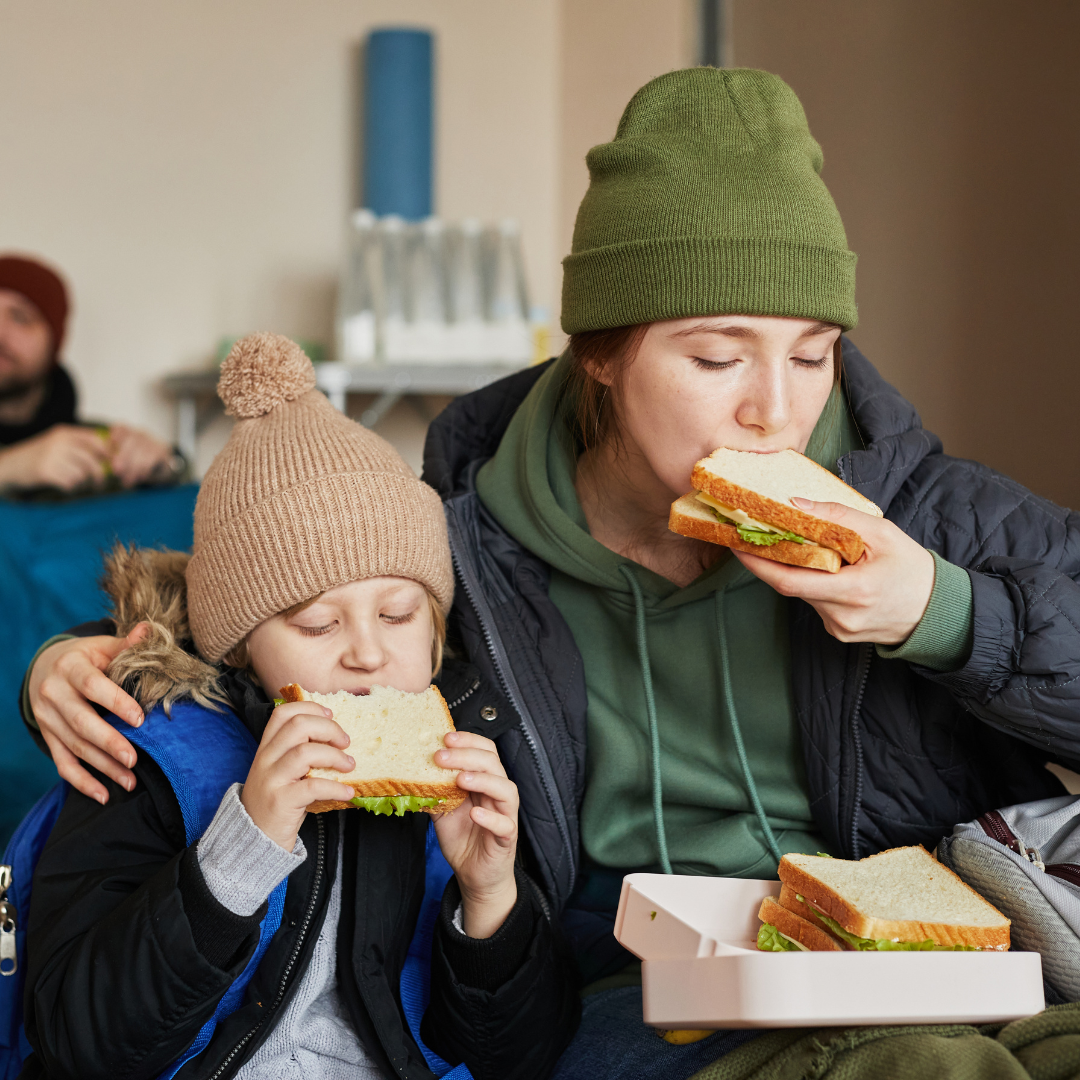 Mother and child at shelter due to non-support
