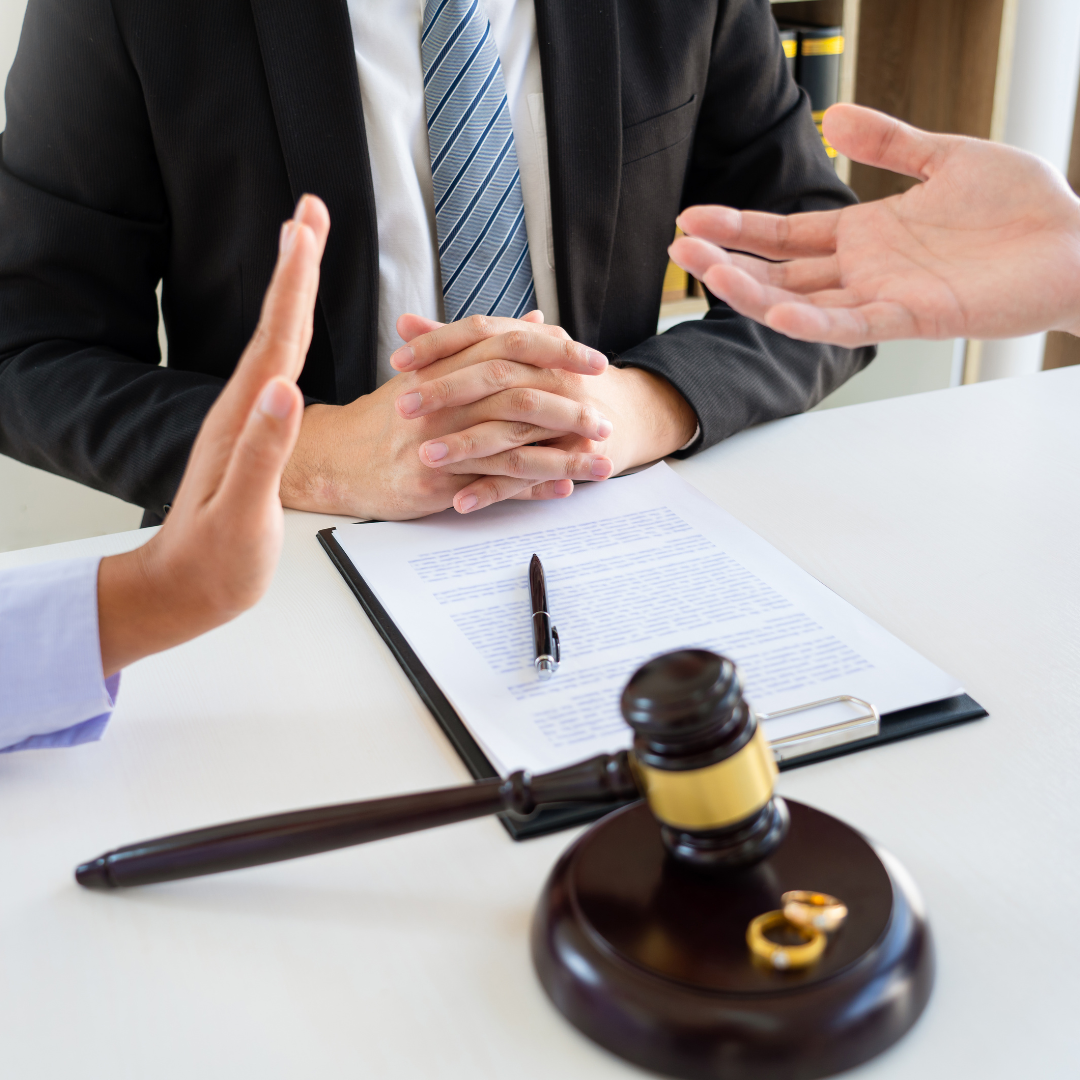 Couple meeting with an affordable Massachusetts divorce lawyer