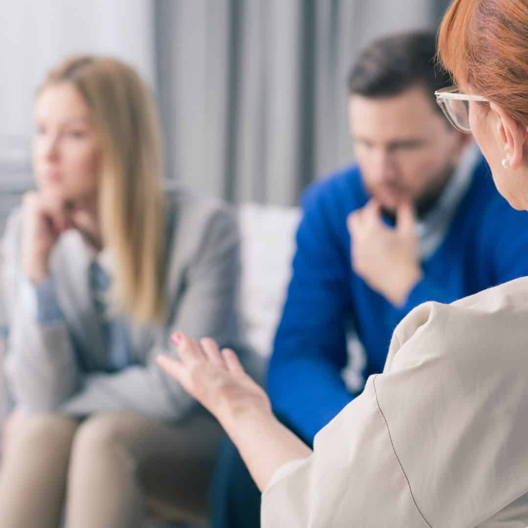 Husband and wife in mediation for a Massachusetts divorce.